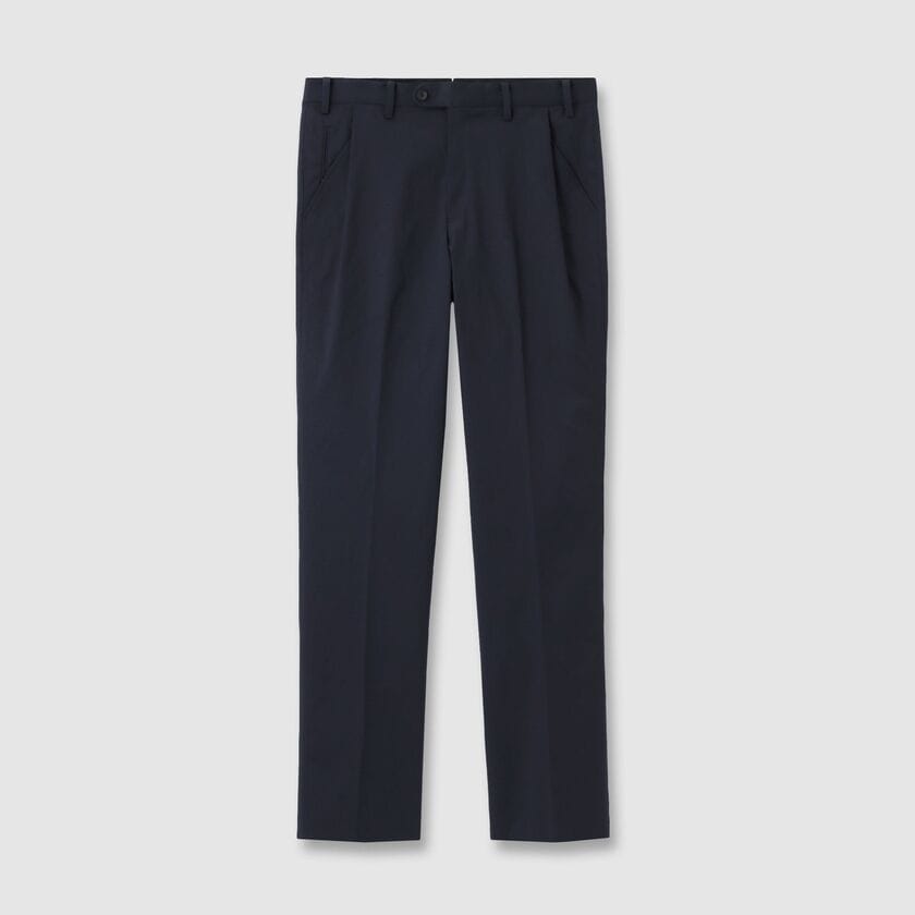 STRETCH COTTON GABARDINE 1PLEATS TAPERD SLACKS[ストレッチコットンギャバジン 1プリーツ テーパードスラックス]