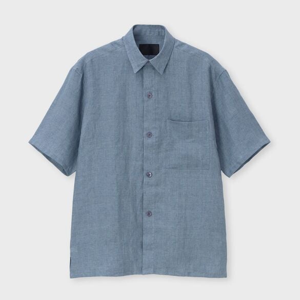 PROVENCE LINEN S/S OVERSIZED  SHIRT[プロヴァンスリネン半袖オーバーサイズシャツ]