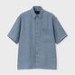 PROVENCE LINEN S/S OVERSIZED  SHIRT[プロヴァンスリネン半袖オーバーサイズシャツ]