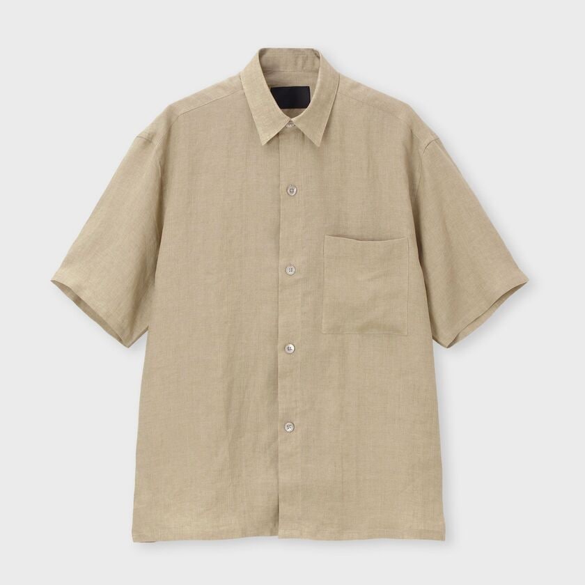 PROVENCE LINEN S/S OVERSIZED  SHIRT[プロヴァンスリネン半袖オーバーサイズシャツ]