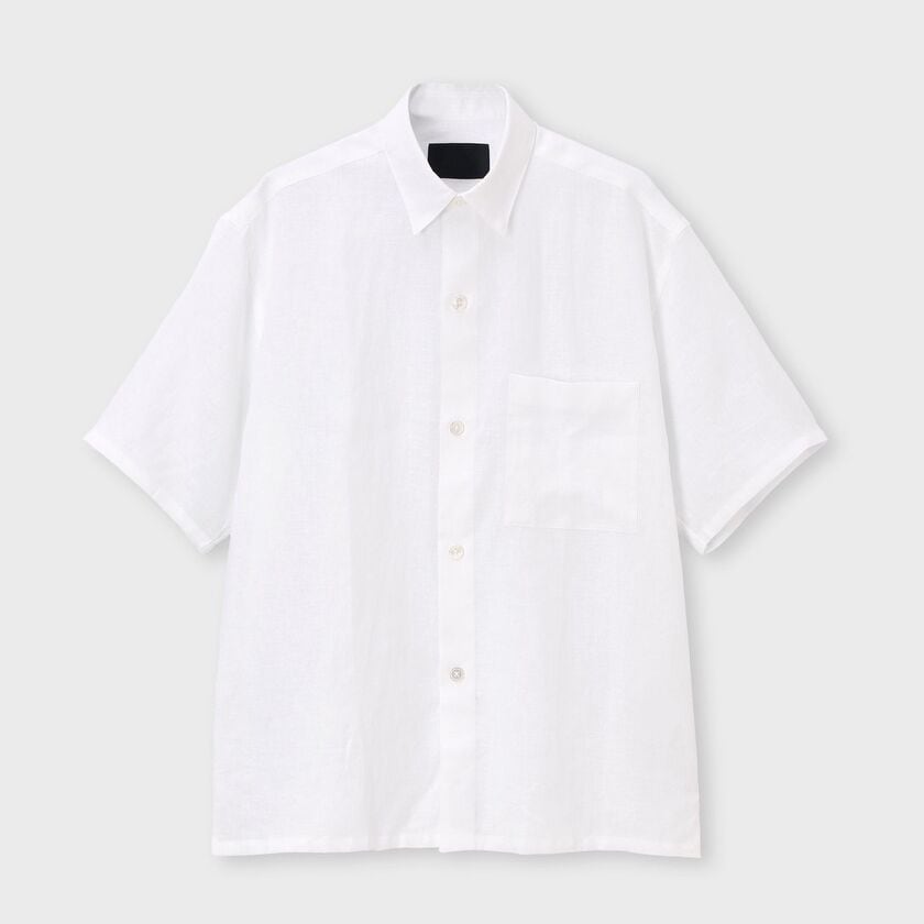 PROVENCE LINEN S/S OVERSIZED  SHIRT[プロヴァンスリネン半袖オーバーサイズシャツ]