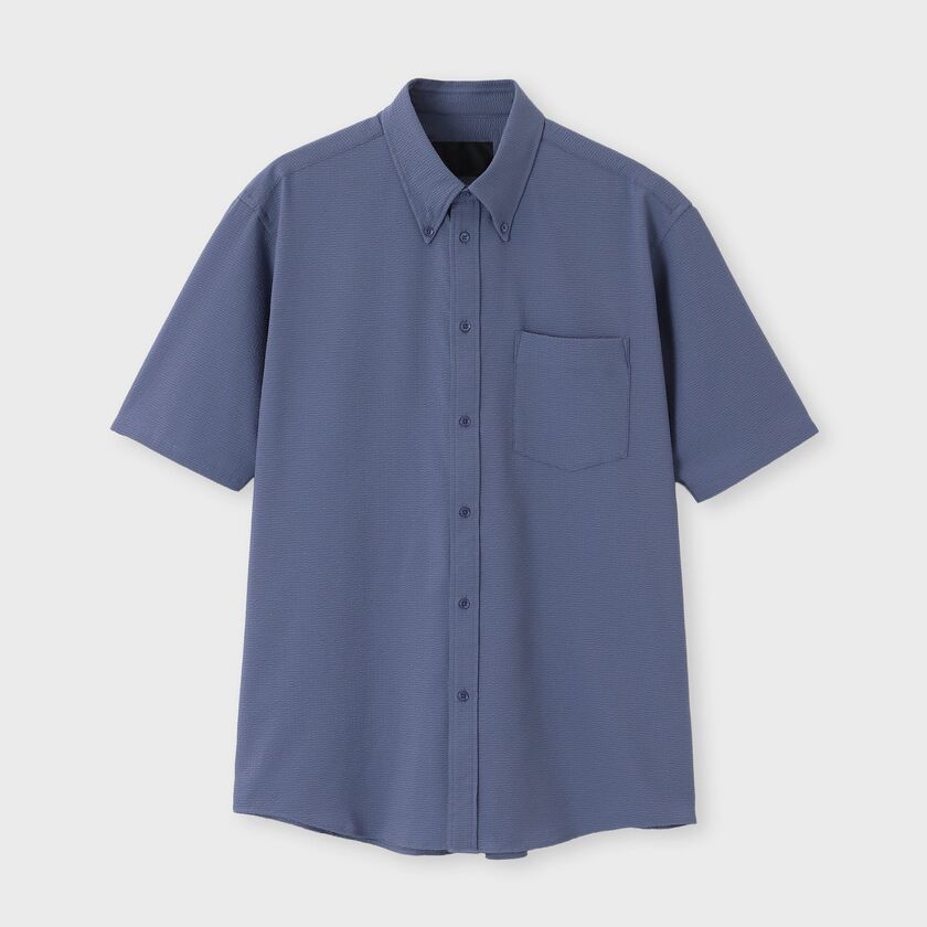 2WAY STRETCH SEERSUCKER S/S B.D. SHIRT[2WAYストレッチシアサッカー 半袖ボタンダウンシャツ]
