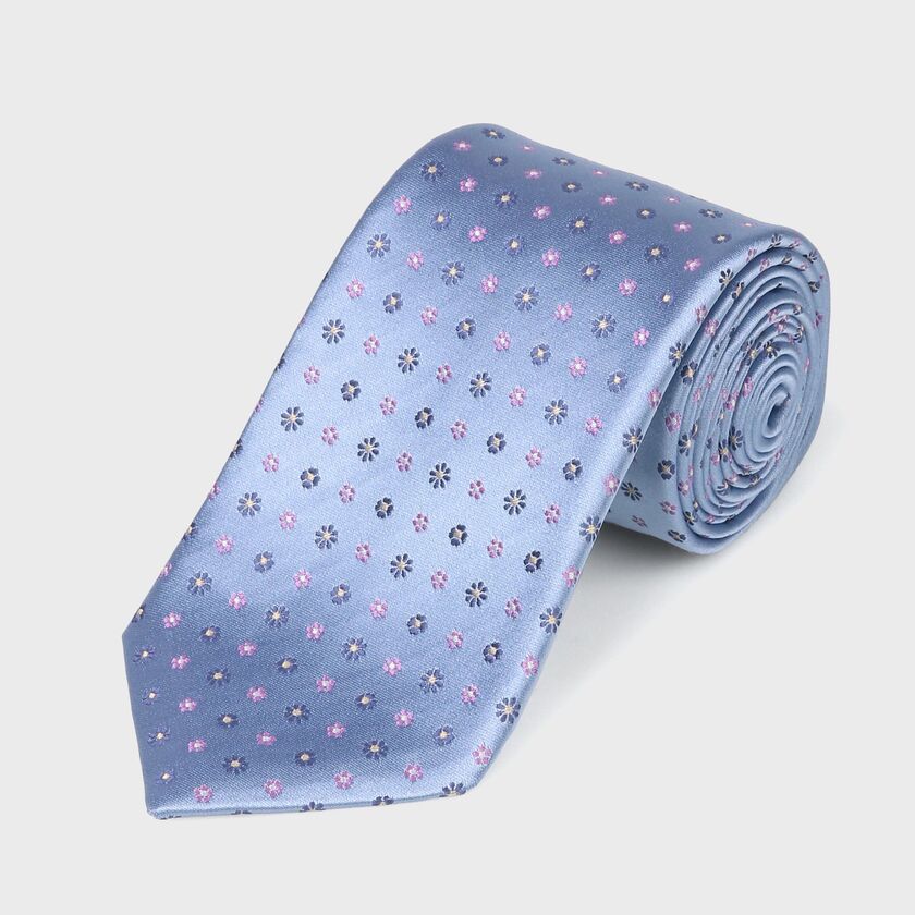 SMALL FLOWER DOT TIE [小花柄ドットタイ]