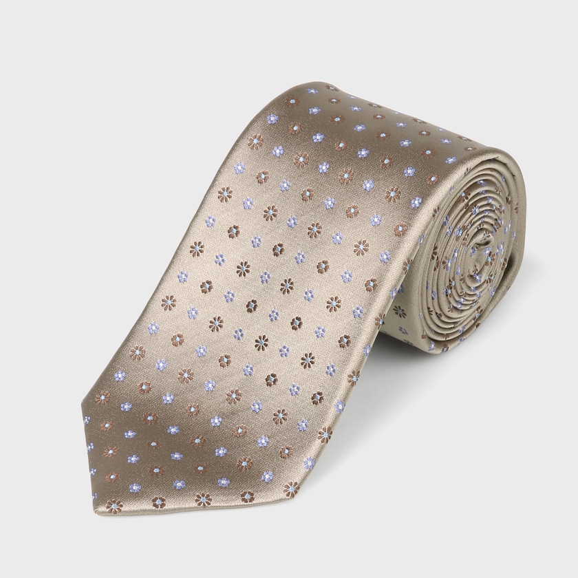 SMALL FLOWER DOT TIE [小花柄ドットタイ]