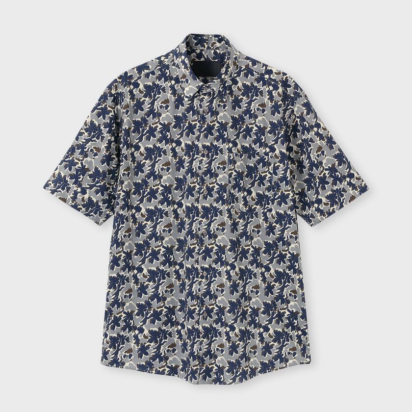 BOTANICAL PRINT SHORT SLEEVE SHIRT[ボタニカルプリント 半袖シャツ]