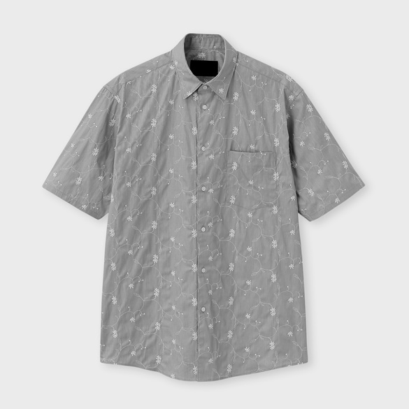 BOTANICAL EMBROIDERY SHIRT[ボタニカル刺繍シャツ]
