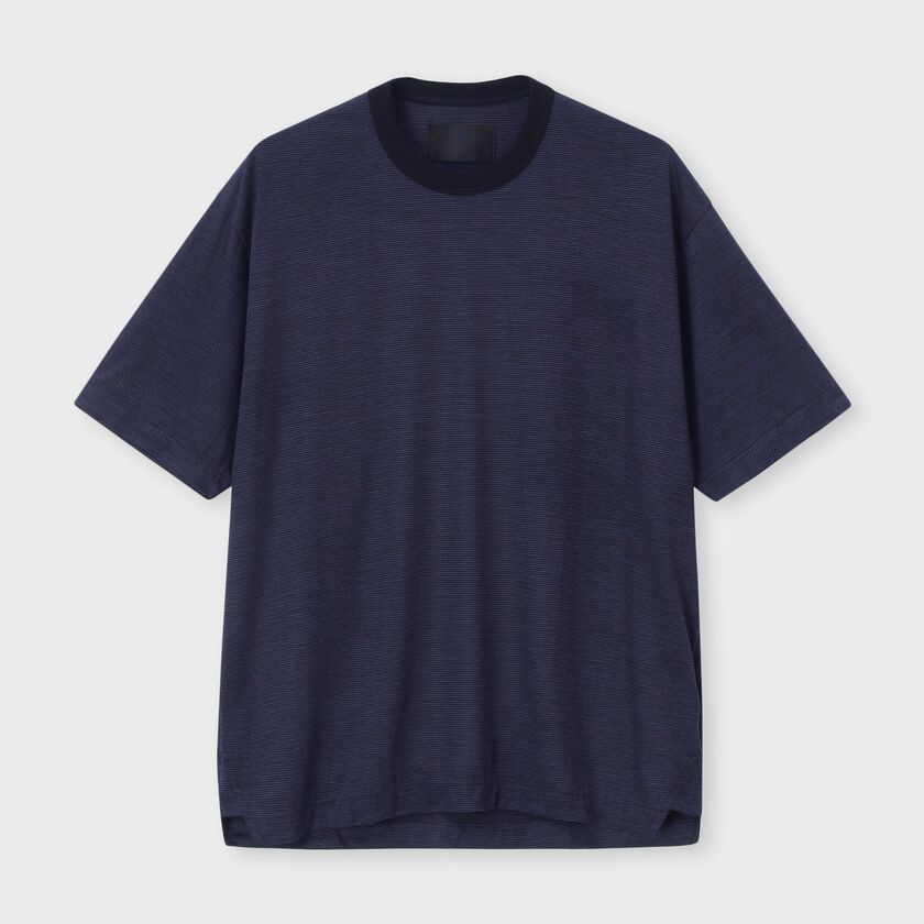 ACTIVE WOOL MICRO BORDER S/S TEE[アクティブウール マイクロボーダー半袖 Tシャツ]