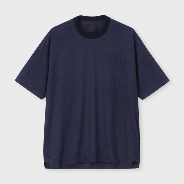 ACTIVE WOOL MICRO BORDER S/S TEE[アクティブウール マイクロボーダー半袖 Tシャツ]