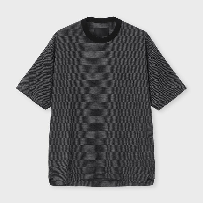 ACTIVE WOOL MICRO BORDER S/S TEE[アクティブウール マイクロボーダー半袖 Tシャツ]