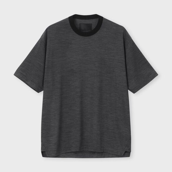 ACTIVE WOOL MICRO BORDER S/S TEE[アクティブウール マイクロボーダー半袖 Tシャツ]