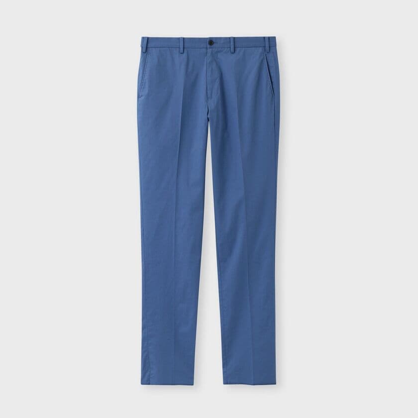 STRETCH COTTON  NO PLEATS TAPERD SLACKS[ストレッチコットン ノープリーツ テーパードスラックス]
