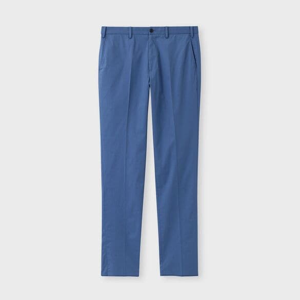 STRETCH COTTON  NO PLEATS TAPERD SLACKS[ストレッチコットン ノープリーツ テーパードスラックス]
