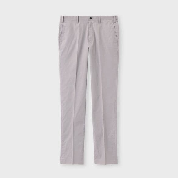 STRETCH COTTON  NO PLEATS TAPERD SLACKS[ストレッチコットン ノープリーツ テーパードスラックス]
