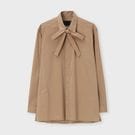 SOLID JANNE BOW BLOUSE