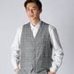 GLEN CHECK EMSEMBLE VEST