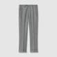 GLEN CHECK TAPERED SLACKS