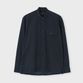 CORDUROY BAND COLLAR SHIRT