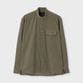 CORDUROY BAND COLLAR SHIRT