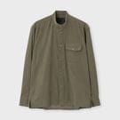 CORDUROY BAND COLLAR SHIRT