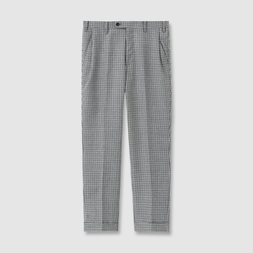 SHEPHERD CHECK TAPERED 　SLACKS