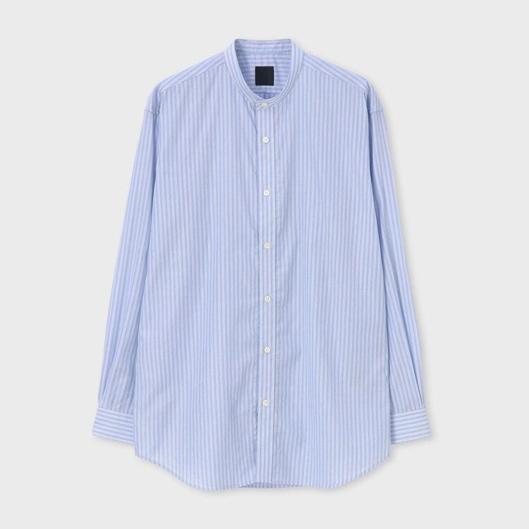 先染めコットン ストライプシャツ / ポー｜ランバンコレクション