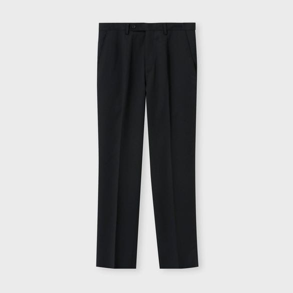 WOOL SERGE TAPERED SLACKS