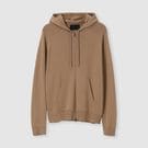 CASHMERE ZIP UP KNIT HOODIE