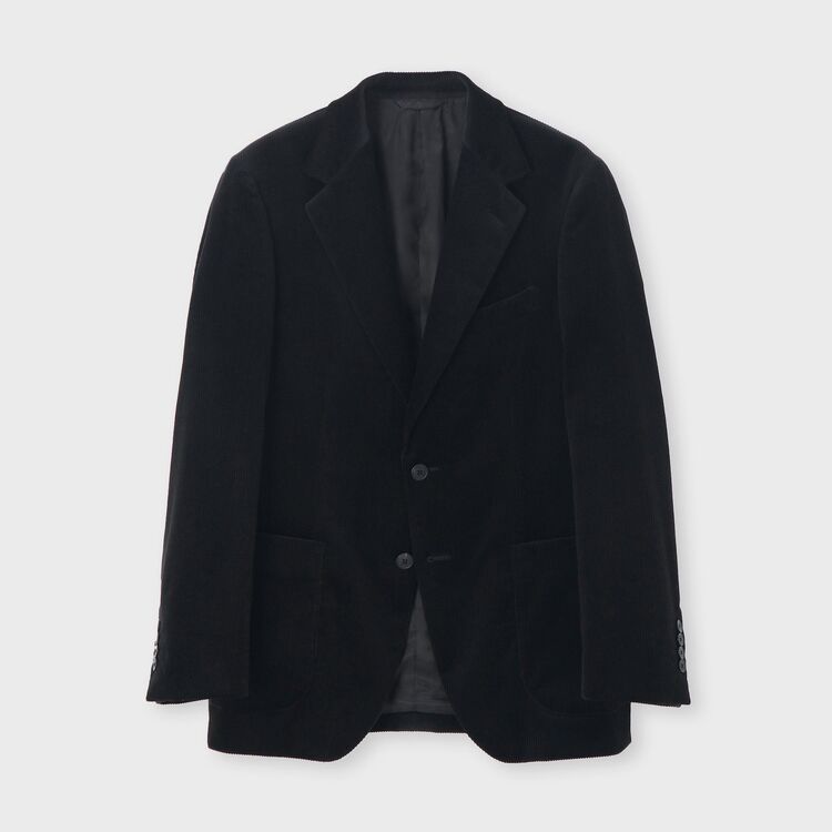 STRETCH CORDUROY BLACK JACKET [ストレッチコーデュロイ ジャケット