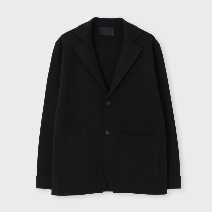 EFMW MILANO RIB KNIT JACKET [エクストラファインメリノ ニットジャケット]