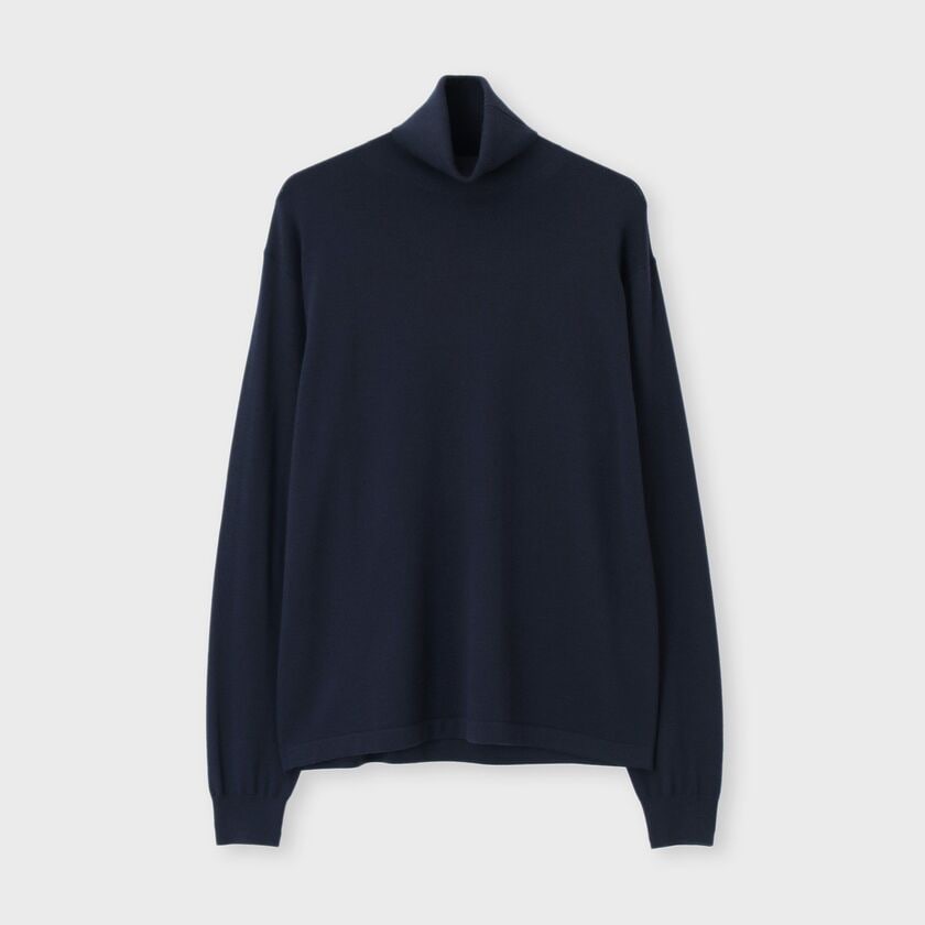 EFMW TURTLE NECK KNIT [エクストラファインメリノ タートルネック]