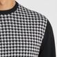 HOUND'S TOOTH JQUARD CREW NECK KINT [ハウンドトゥース クルーネック]