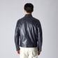 PADDED LEATHER BIKER JACKET