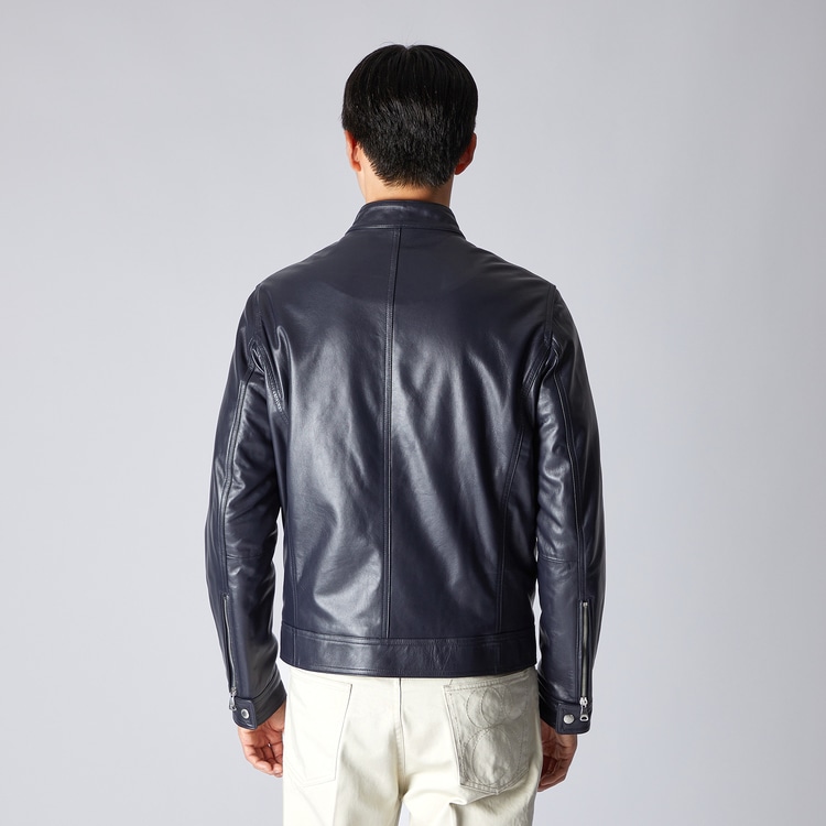 PADDED LEATHER BIKER JACKET｜ランバンコレクション(メンズ