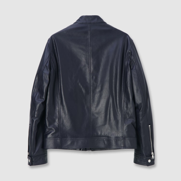 PADDED LEATHER BIKER JACKET｜ランバンコレクション(メンズ