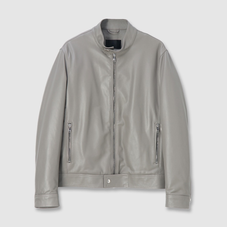 PADDED LEATHER BIKER JACKET｜ランバンコレクション(メンズ