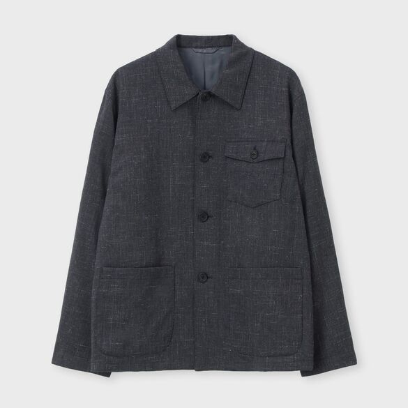 ウール/カシミヤ/リネン カバーオールジャケット / シャラント