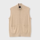 ホワイトカシミヤ ニットベスト / ボーム