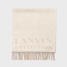 カシミヤ ロゴ ジャガード マフラー