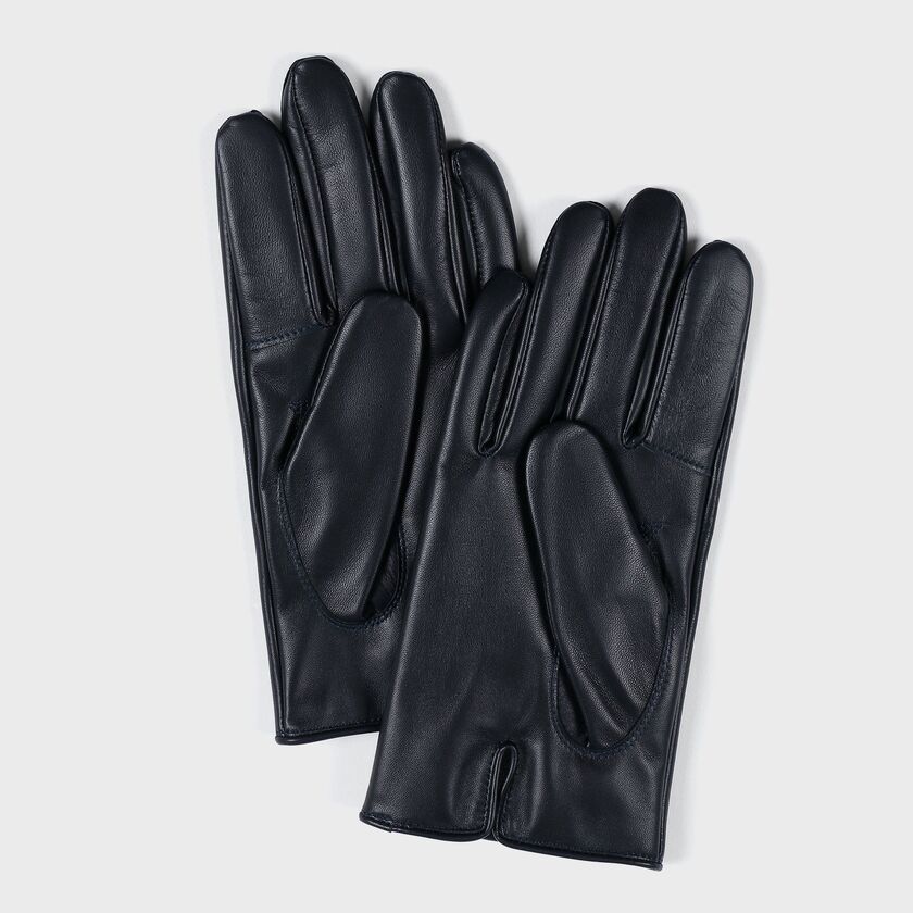 ランバン　レザー　手袋　黒　２１センチ　シンプル 2586406400GLOV____190_02_pc-