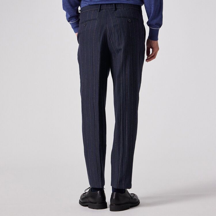 ウール チョークストライプ パンツ / ドウー｜ランバンコレクション
