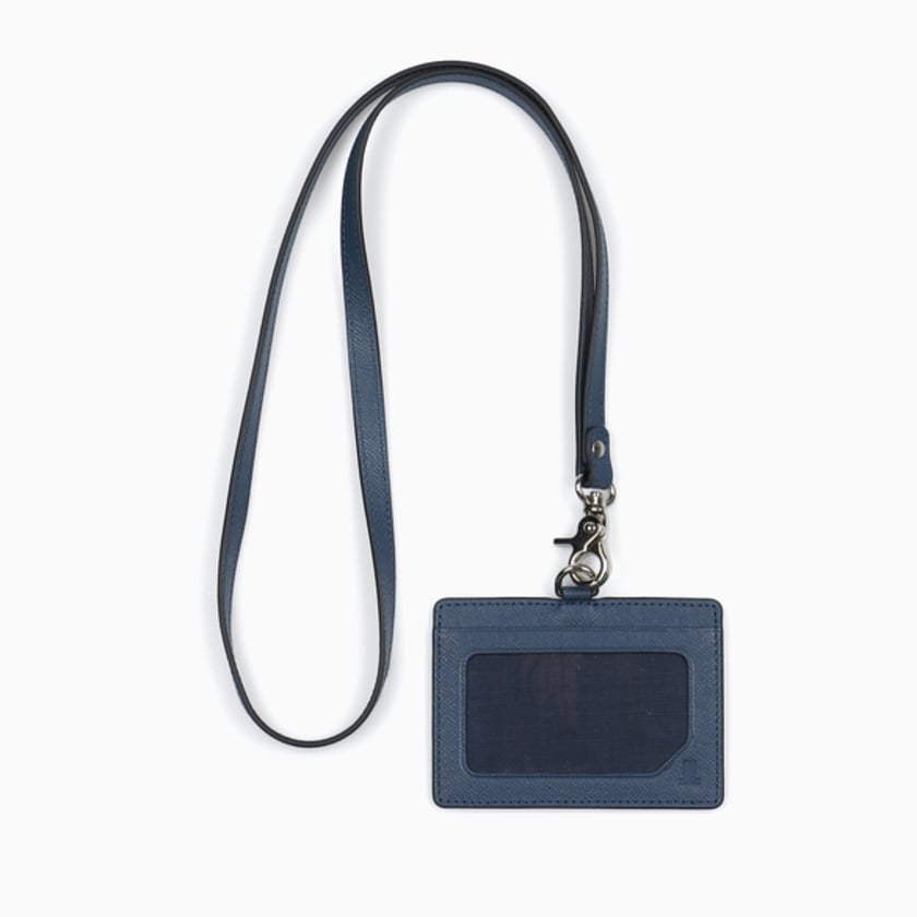 EMBOSSED LEATHER CARD HOLDER