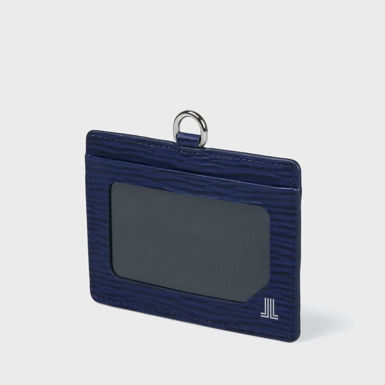 RHEIN” EMBOSSED LEATHER ID CARD HOLDER / エンボスレザー IDカード