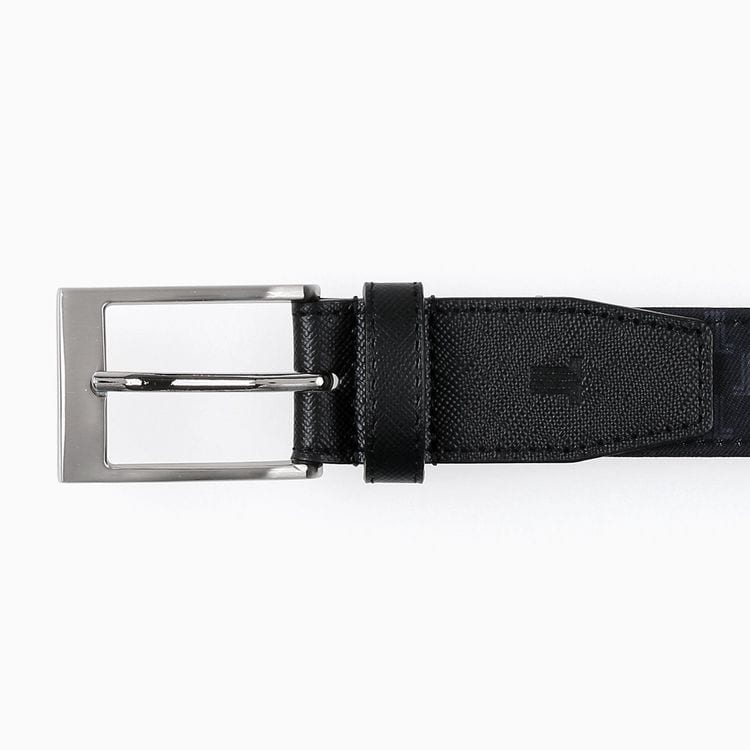 JL MONOGRAM DESIGN LEATHERl BELT / JLモノグラムデザイン レザー