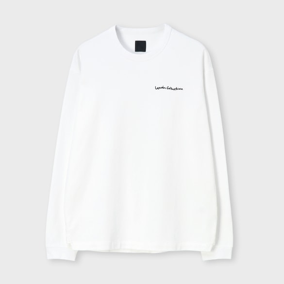 コットンシルケットスムース 長袖Tシャツ / フォン