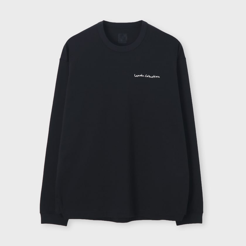 コットンシルケットスムース 長袖Tシャツ / フォン