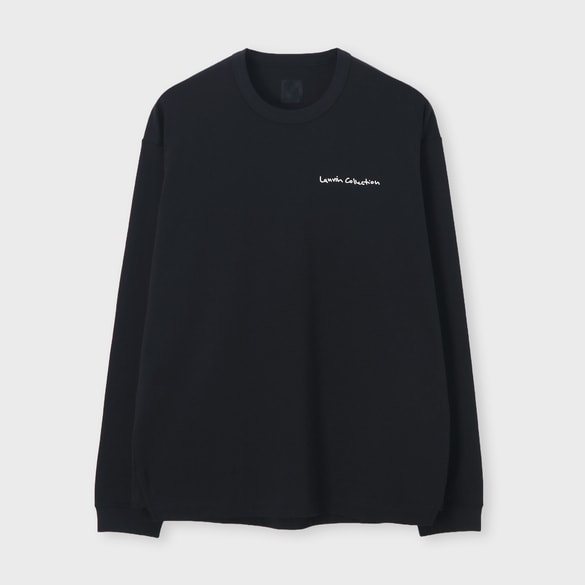 コットンシルケットスムース 長袖Tシャツ / フォン