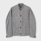 ウール リネン スタンドカラーブルゾン / クレタ