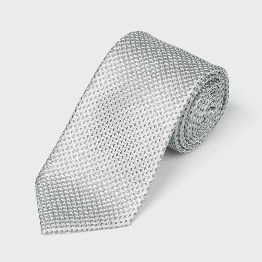 シルク テクスチャード ソリッド タイ