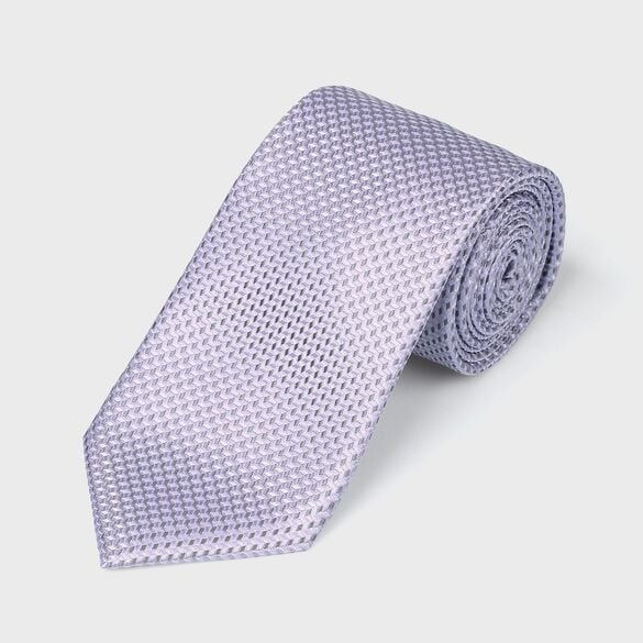 シルク テクスチャード ソリッド タイ