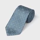 シルク ジオメトリック ドット タイ